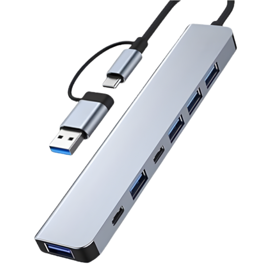 HUB USB 7 EN 1 DE ALTA VELOCIDAD