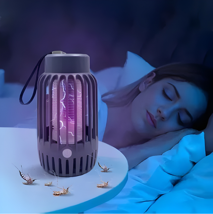 LAMPARA UV MATA MOSQUITOS EXTERIOR E INTERIOR