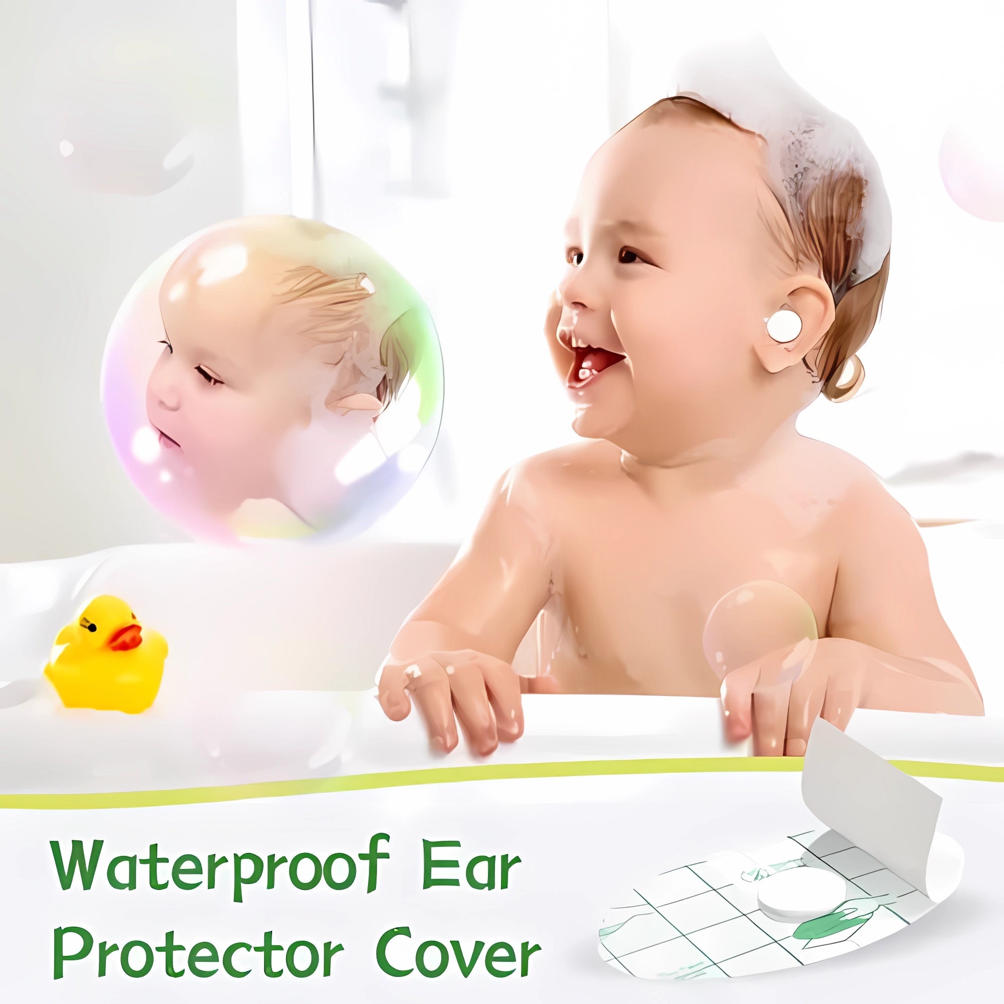 PROTECTOR AUDITIVO PARA DUCHA, 30 PIEZAS