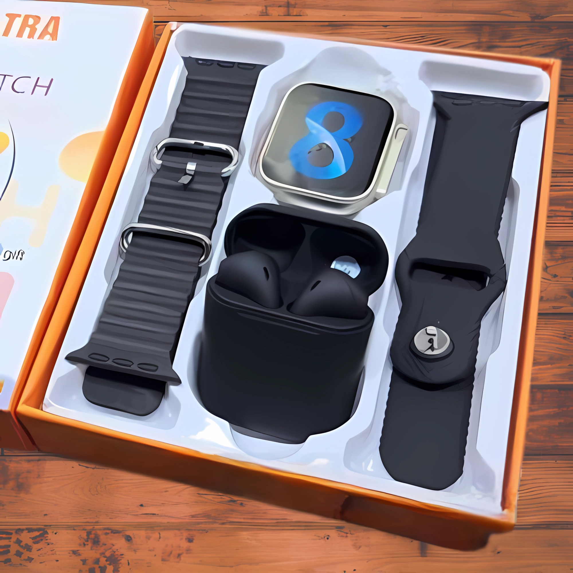 RELOJ SG W99 CON AUDIFONOS BLANCOS
